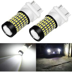 PHINLION 3157 4157 LED Amber Yellow Bulbs 2800 Lumens Super Bright T25 Wedge 3156 3157A 3057NA 3457NA 4157NA Lamps for Car Truck Turn Signal Blinker Lights