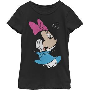 Disney Characters Minnie Girl's Solid Crew Tee