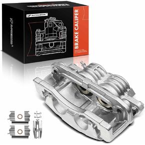 A-Premium Disc Brake Caliper Assembly with Bracket Compatible with Select Buick, Chevy, GMC, Isuzu, Olds & Saab Models - Rainier, SSR, Trailblazer, Envoy, Ascender, Bravada, 9-7x - Front Left Driver