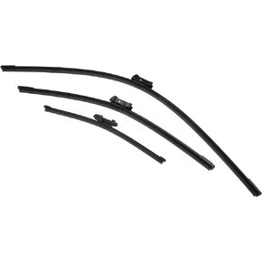 X AUTOHAUX 3 Pcs Front Rear Windscreen Wiper Blades Set for VW Golf MK7 2012 2013 2014 2015 2016 2017 2018