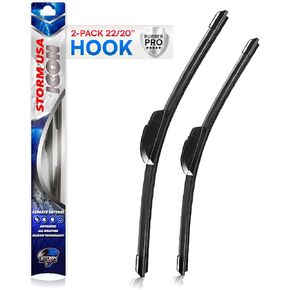 22"+20" Windshield Wiper Blades Replacement Compatible with Toyota Tacoma 2008-2020 | 4runner 2003-2009 OEM Quiality Durable Stable And Quiet | Fitment (HOOK)