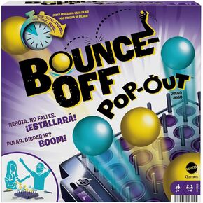 Mattel Games Bounce-Off Pop-Out Party Game for Family, Teens, Adults and Game Night, Balls Go Flying, No Batteries Required