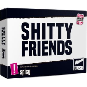 Sh!tty Friends The Ultimate Dark Humor Party Card Game – Ideal for Family Games Night, Adult Fun, and Ice-Breaking at Gatherings
