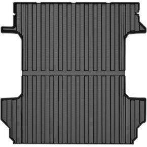 حصيرة سرير الشاحنة لسيارة 2019-2024 Chevy Silverado/GMC Sierra 1500، فقط لسرير 5.8 قدم، بطانة سرير لجميع الأحوال الجوية TPE عديم الرائحة باللون الأسود in Kuwait