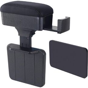 Rupse Car armrest Storage Box,Car Center Console armrest Box with Cup Holder,Forearm Wrist Support Adjustable Armrest for Most Car Models