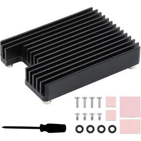 Waveshare Dedicated Aluminum Heatsink CM4-HEATSINK-B for Raspberry Pi Compute Module 4 CM4 with Proper Space for Antenna Section