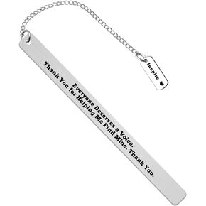 Speech Therapist Gifts Everyone Deserves A Voice Bookmark Speech Language Pathologist Gift Speech Therapy Gift Speech Teacher Appreciation Gift Thank You Gift for Speech Therapist