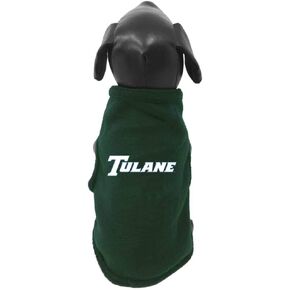 NCAA Tulane Green Wave Sleeveless Polar Fleece Dog Sweatshirt