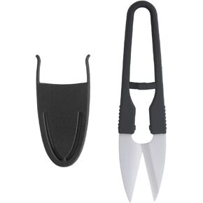 TEHAUX 1pc Sewing Scissor, Small Crochet Scissor Plastic Handle Thread Snips Craft Scissor Embroidery Scissor Mini Yarn Scissor for Sewing- Random Color