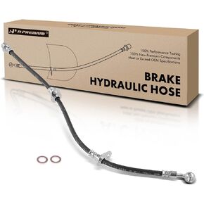 A-Premium Front Passenger Brake Hydraulic Hose Compatible with Select Honda Models - S2000 2000 2001 2002 2003 2004 2005 - Replace# 01464S2A000