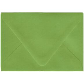 Gumdrop Green A1 Euro Flap Envelopes, 3 5/8 x 5 1/8 inches, Set of 10, Made from Pop-Tone Paper