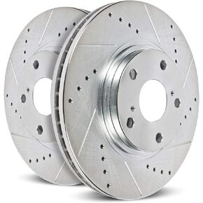 Power Stop Front AR85206XPR Pair of Drilled and Slotted Brake Rotors