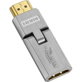 Rocketfish HDMI Universal Swivel Adapter - HDMI Cable Adapter Compatible with Smart TVs, Televisions & Monitors - Swivel Cable Adapter Supports 180-degree Rotation & 4K Ultra HD Video in Kuwait