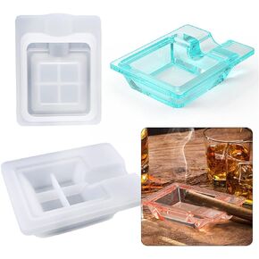 Yalulu Cigar Ashtray Resin Casting Mold, Ash Tray Mold Epoxy Silicone Mold, Ashtray Mold, Resin Molds for Ashtray, Silicone Ashtray Molds