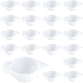 20 Pieces Resin Mixing Cups, Small Silicone Molds Cup Dispenser Mini Measuring Cups for Epoxy Resin Mixing, Jewelry Making, Color Modulation, Small Cup Molds Making