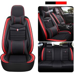 for Jeep Renegade 2015-2022 Car Seat Cover,Standard Leather Car Seat Covers, Universal Anti-Slip Driver Seat Cover,Fit for Most Cars, Sedans, SUVs and Trucks,Black Pink