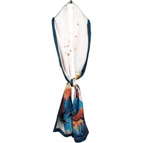 Skinny Headband Handbag Ribbon Silk Feeling Hair Scarf for Women Girls Neckerchief,59x7 inch