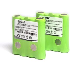 (2-Pack) 4.8V 700mAh Ni-MH Battery Replacement for Cisco GA-cm, FA-NICD, Cobra FA-BP FA-CK GA-cm GA-CR GA-CT IXNN4002A
