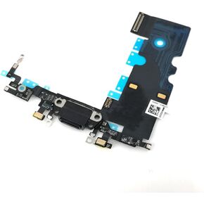 Charging Port Headphone Jack Flex Cable Replacement for Iphone 8 (4.7 inch) (Black)