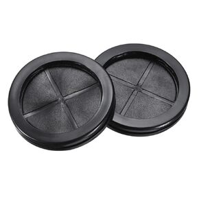 uxcell Rubber Grommet Round Double-Sided Mount Dia 90 mm ID 80 mm for Wire Protection 4pcs