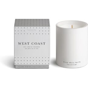 Vancouver Candle Co. West Coast Great White North Candle – Non-Toxic Soy Wax Aromatherapy Candle – Handmade with Natural Essential Oil – Strong Scented, Long Lasting 10 Ounce Jar Candle with Gift Box