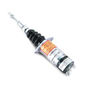 1502-12D6U2B2S2A Fuel Shut Off Solenoid 1502 Series Woodward 307-2546 for Caterpillar Skid Steer 216 226 236 246 Perkins UB704 Engine Stop Solenoid 12VDC