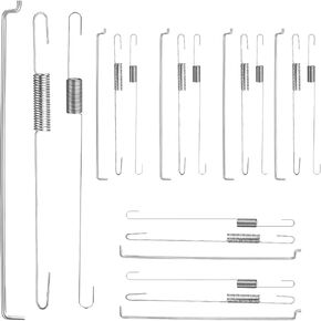 21PCS 168F Throttle Return Spring Linkage Kit Governor Connecting Rod Speed Control Spring Carburetor Assortment Classification Link Set Compatible with GX160/ GX200/ 170F/ GX210 (KLI)