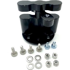 Compatible with Gasoline Pack Mount Lock Compatible with Standard Pack Mount RX-DLX-PM Cargo Racks Fuel Gas Can Pack Black Metal