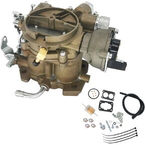 3310-804622R1 3310-86448A1 Marine Carburetor Replacement for Rochester 2 Barrel Mercarb Carburetor V8 5.0L 305 5.7L 350 Mercruiser Engine with Electric Choke Yellow