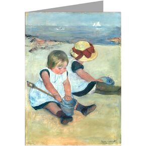 12 Mary Cassatt's Impressionist Paintings, including Summertime, Boating, After Bath, Children on Beach, Nurse Reading, Sewing, and more Large Notecards in a Boxed Set