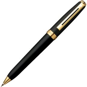 Sheaffer Prelude 0.7mm Pencil, Black Matte Featuring 22KT Gold Plate Trim (E3346)
