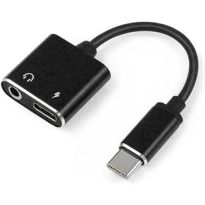 محول مقبس سماعة الرأس USB من النوع C إلى 3.5 مم، كابل مقسم لشاحن سماعة الرأس AUX in Kuwait
