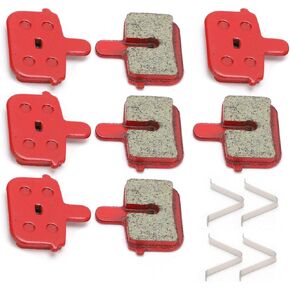 8pcs Bike Brake Pads Replacement, Resin Semi Metal Braking Pads for Electric Vehicle Mountain Bike