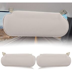 Car Sun Visor Fit for Chevrolet Express GMC Savana 1500 2500 3500 4500 1999-2019‎ Plate for Blocking Sunlight 84054688 (Beige, Left Driver Side)