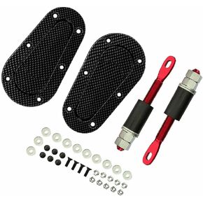 Universal Quick Release Bonnet Flush Hood Pins Without Lock Kit 2PCS（Black）