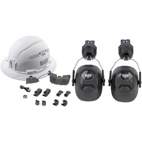 Klein Tools 60155 Portable Cooling Fan for Hard Hats and Safety Helmets, Powered by USB Rechargeable Battery to Cool Head, Neck, and Face