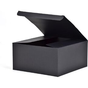 HUAPRINT Black Gift Box,Gift Boxes with Lids 9.5x6.5x4inch,24pcs Paper Gift Box Bulk,Rectangle Gift Boxes for Presents,Birthday,Bridesmaid Proposal,Groomsmen Engagements,Baby Showers, Christmas,Wedding Party Favor,Crafting Cupcake,Holidays