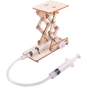 Toyvian 1 Set Lifts Hydraulic Lift Model Wood Puzzle Toy Puzzle for Kids Mechanical Model Building Kits Science Experimental Scientific Educational Toy DIY Toy Model Aldult 3D in Saudi Arabia