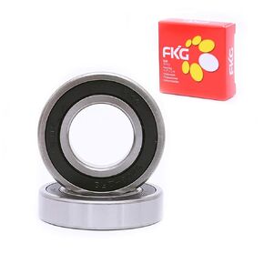 FKG 6208-2RS 40x80x18mm Deep Groove Ball Bearing Double Rubber Seal Bearings Pre-Lubricated 2 Pcs