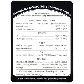 RSVP International Kitchen Organization Collection Removable Labels, Conversion Guide, White/Black in Kuwait