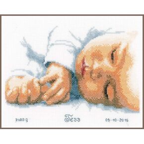 Vervaco Counted Cross Stitch Kit Newborn 9.6" x 7.2"