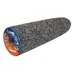 Weiler 68301 Tiger ZIRC Type 16 Round Tip Portable Grinding Cone, Z20-S, 1" X 3" X 3/8-24, (Pack of 12)