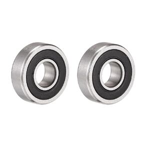 uxcell SR4-2RS Stainless Steel Ball Bearing 1/4"x5/8"x0.196" Double Sealed Bearings 5pcs