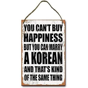 Sign You Can't Buy Happiness BUT You CAN Buy Local Funny Art Metal Tin Sign 16x12 inch Bar Pub Indoor Outdoor Wall Decor Gifts for Man