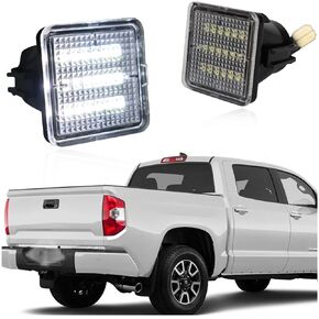 Full LED License Plate Light Tag Lamp Compatible with Toyota Tacoma 2005-2015 Fit Tundra 2000-2013 Rear Bumper Tag Lamp Accessories