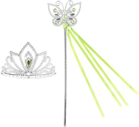 Queen or Princess Crown and Wand for Girl Christmas Costume Present Accessories of Jewelry Set Gift for Christmas Cosplay in Saudi Arabia