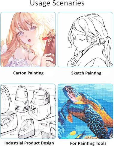 Premium A3 LED Light Pad for Diamond Art, Sketching, Painting - Adjustable Brightness, Sketching, Tracing - USB Powered Complete Art Light Board Kit with Pad Stands and Clips in Saudi Arabia