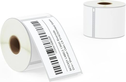 BETCKEY - Compatible DYMO 30256 (2-5/16" x 4") Shipping Labels, Strong Permanent Adhesive & Perforated, Compatible with DYMO Labelwriter 450, 4XL, Rollo & Zebra Desktop Printers [2 Rolls/600 Labels] in Saudi Arabia