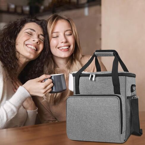 حقيبة حمل ماكينة القهوة، حقيبة تخزين ماكينة القهوة متوافقة مع Keurig K-Mini أو K-Mini Plus، حقيبة حمل ماكينة القهوة مع جيوب لعلب K-Cup، (الحقيبة فقط) in Kuwait