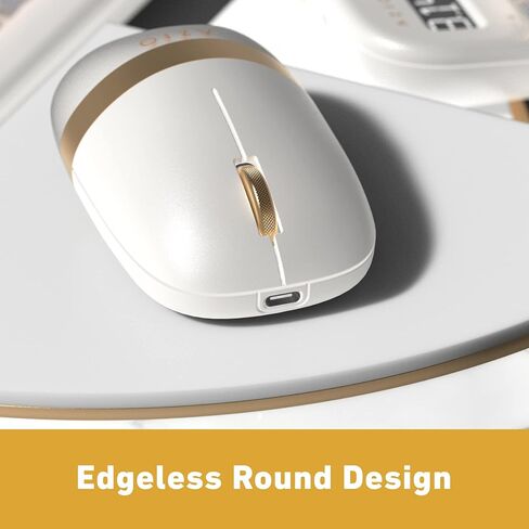 Azio IZO Wireless Optical Mouse - Bluetooth 3.0 & 5.0/2.4G RF-USB, Ambidextrous Design, PixArt PAW3212 Sensor, 1000/1600/2400 DPI, Rechargeable, PC & Mac in Saudi Arabia
